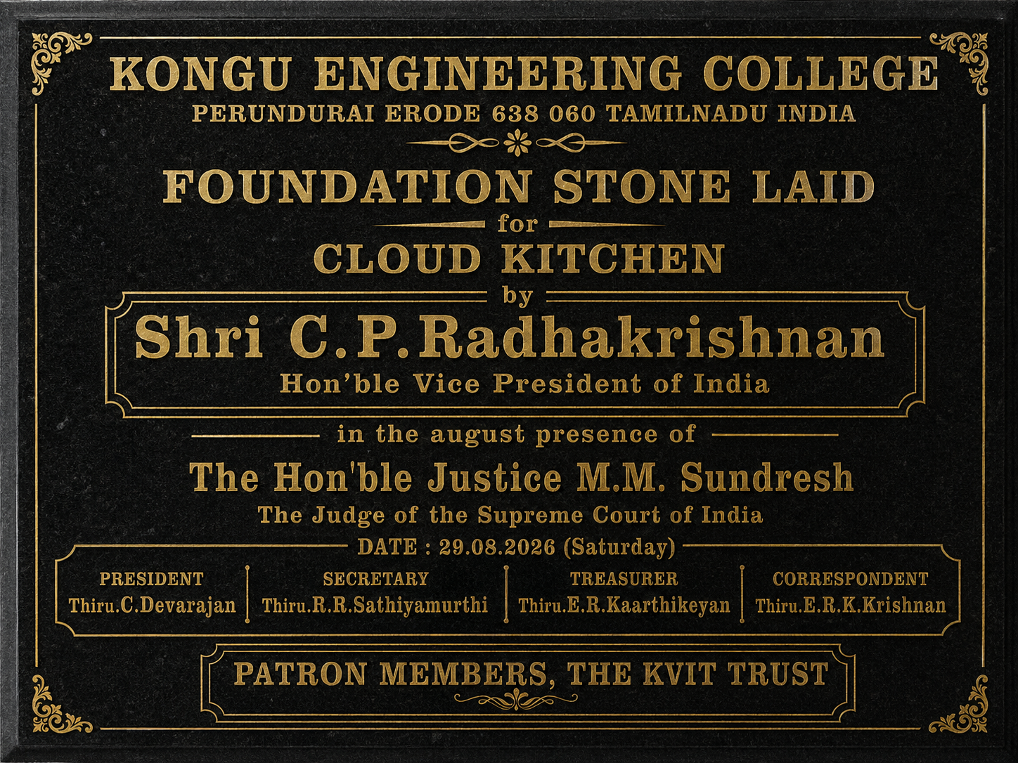 Cloud Kitchen – Foundation Stone